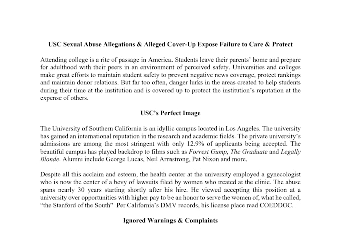 draft content for legal website landing pages and blogs
